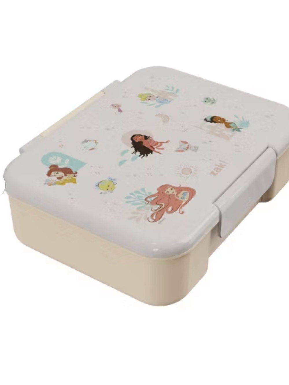 New! Zak Designs Disney Princess Bento Box Lunch Snack Box